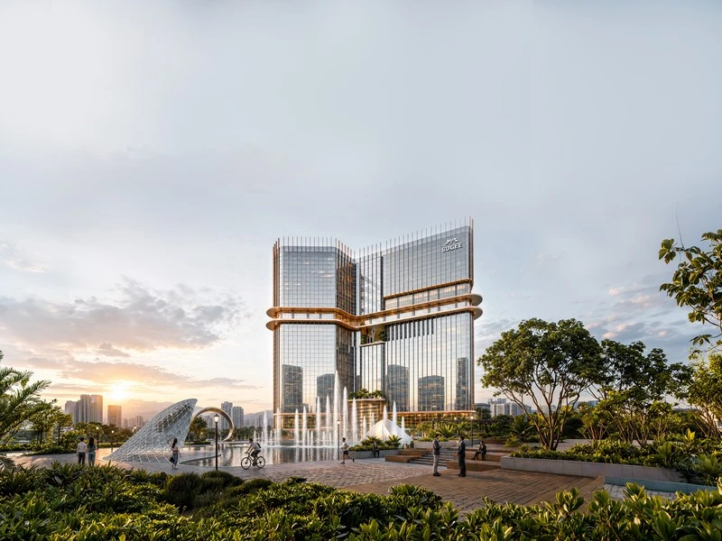 Sugee Lake District Thane Commercial Glass Facade